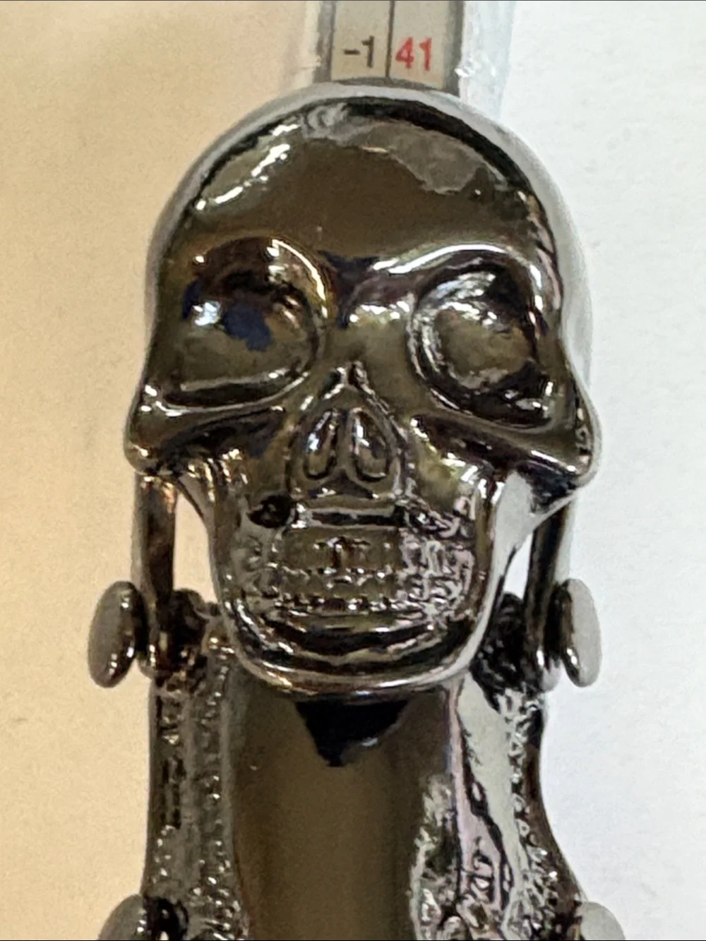 Men's Black Skull Statement Ring - Gothic Metal Fashion Accessory